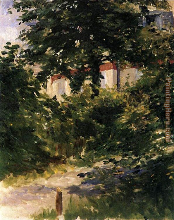 Edouard Manet A Path in the Garden at Rueil